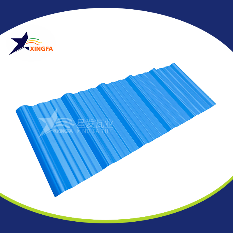 2.5mm加厚蓝色梯形pvc复合隔热瓦 适用于大型水产养殖业厂房房顶用 pvc材质塑料防火厂房瓦 PVC瓦渭南厂家出售